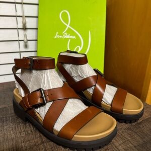 Sam Edelman Women’s Brown Leather Sandals
